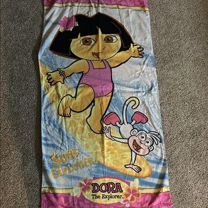 Vintage 90s Dora the Explorer beach towel